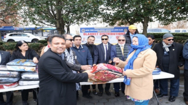 জ্যামাইকায় লায়ন্স ক্লাব  এর শীতবস্ত্র বিতরণ