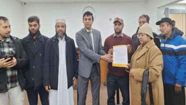 হাদি’র খুনীদের দৃষ্টান্তমূলক শাস্তির  দাবিতে কনস্যুলেটে স্বারকলিপ